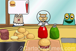 spongebob burger making game